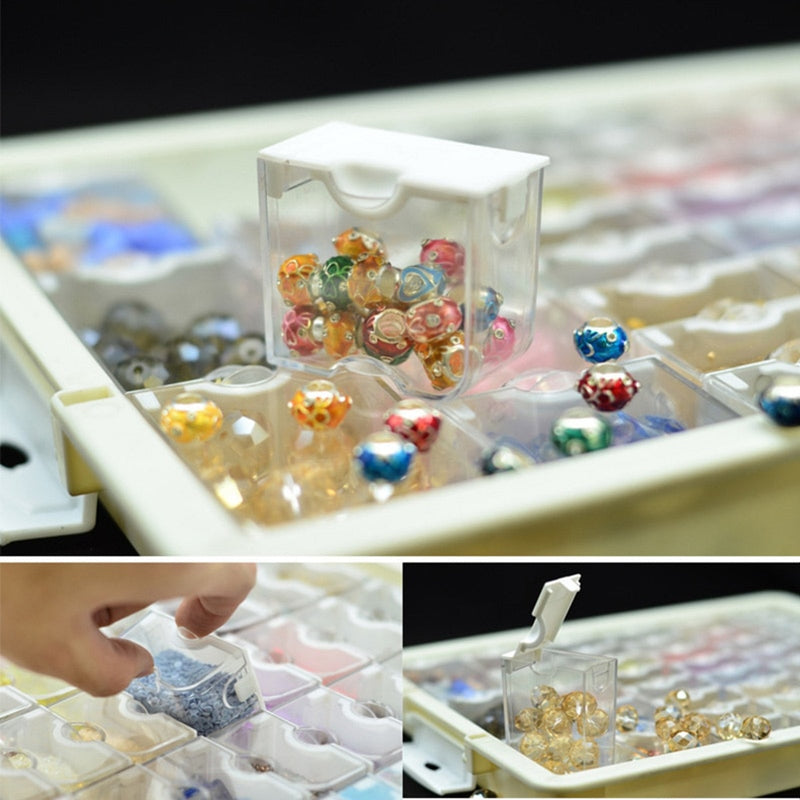 Opslagdoos-tray voor Diamond painting diamanten | Diamond-painting-club.nl