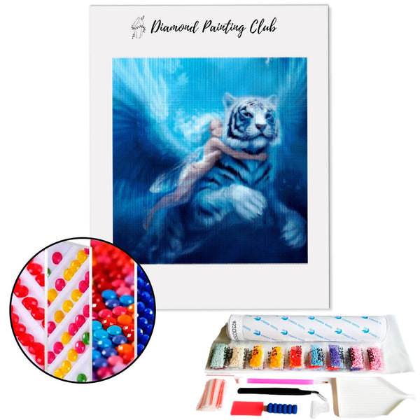 Diamond Painting Gevleugelde Tijger | Diamond-painting-club.nl