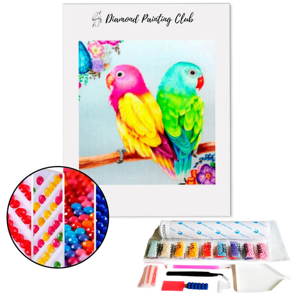 Diamond Painting Exotische Vogels | Diamond-painting-club.nl