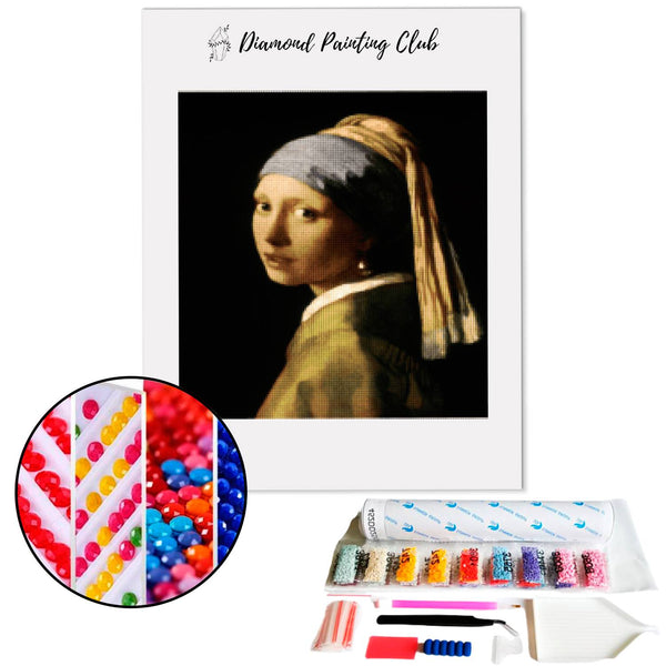 Diamond Painting Het Meisje met de Parel | Diamond-painting-club.nl