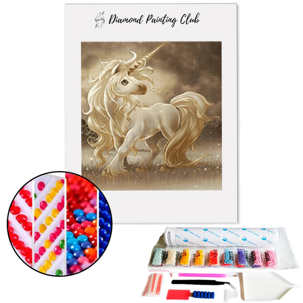 Diamond painting Kinderlijke Eenhoorn | Diamond-painting-club.nl