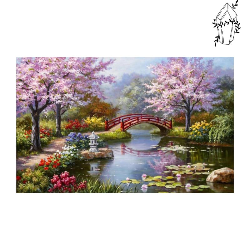 Diamond Painting Japanse Tuin | Diamond-painting-club.nl