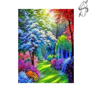 Diamond Painting Kleurrijk Bos | Diamond-painting-club.nl