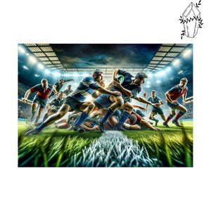 Diamond Painting Rugbywedstrijd | Diamond-painting-club.nl