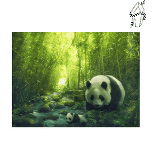 Diamond Painting Panda en zijn kleintje | Diamond-painting-club.nl