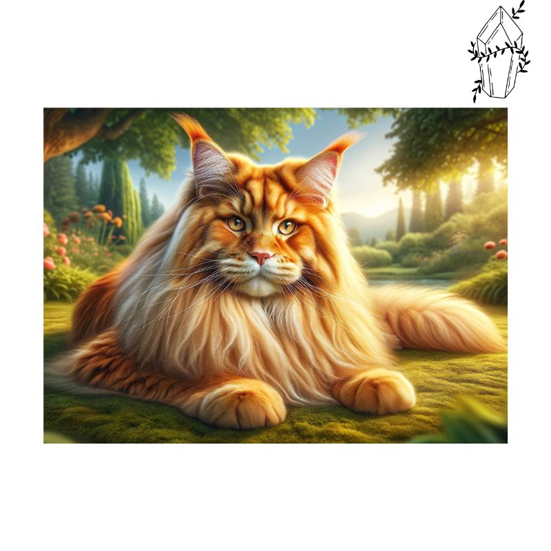 Diamond Painting Maine Coon Fantasievol | Diamond-painting-club.nl