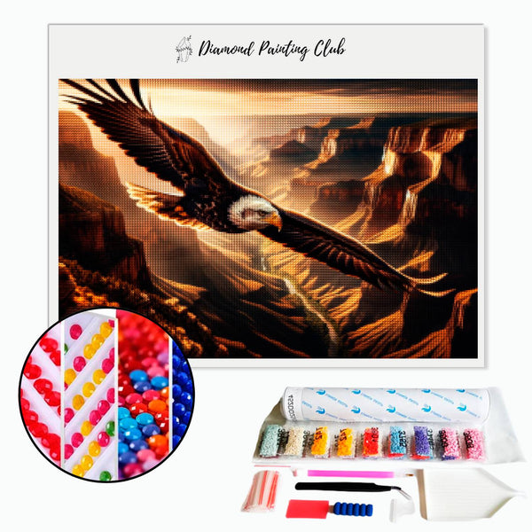 Diamond Painting Adelaar in de Canyon | Diamond-painting-club.nl