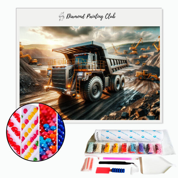 Diamond Painting Kiepwagen | Diamond-painting-club.nl