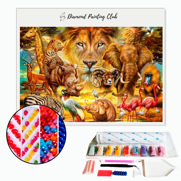 Diamond Painting Dieren van de Savanne | Diamond-painting-club.nl