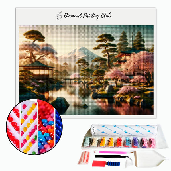 Diamond Painting Japans Landschap | Diamond-painting-club.nl