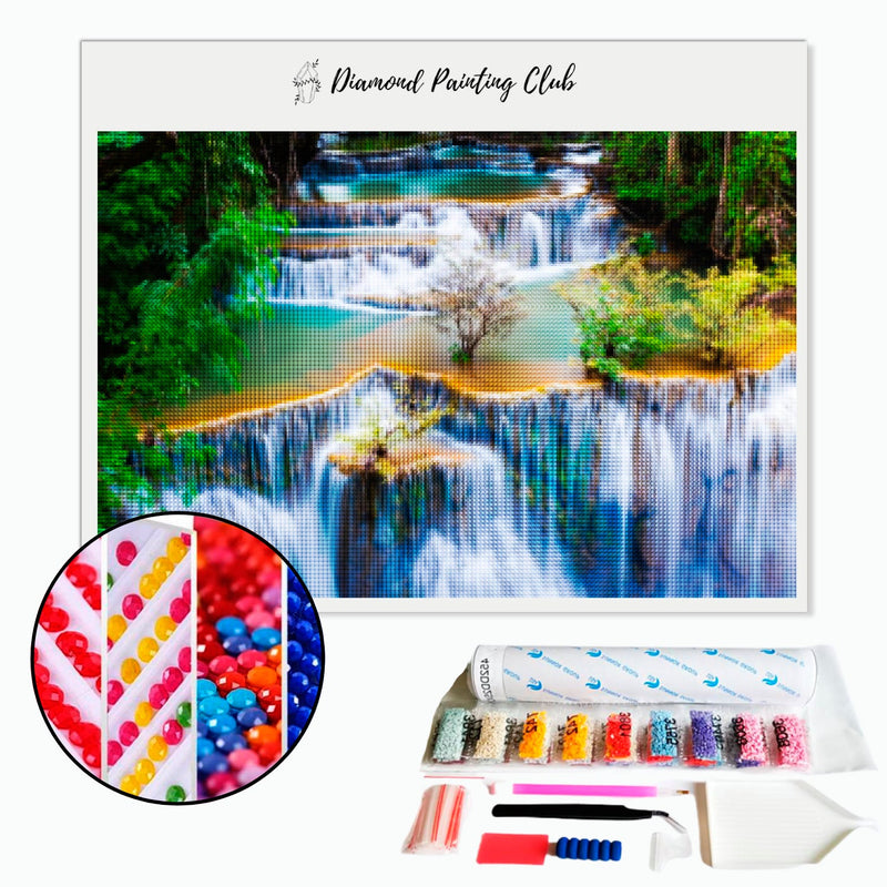 Diamond Painting Waterval Cascade | Diamond-painting-club.nl