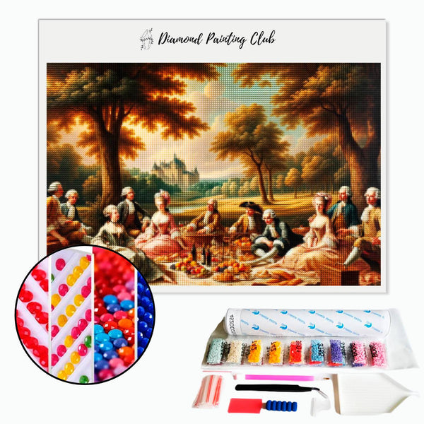 Diamond Painting Olieverfschilderij Picknick | Diamond-painting-club.nl