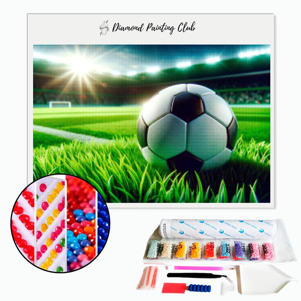 Diamond Painting Terrein en voetbal | Diamond-painting-club.nl