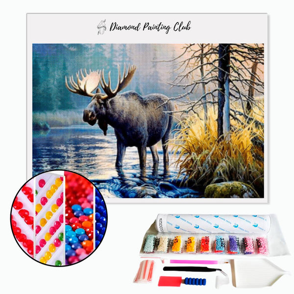 Diamond Painting Eland & rivier | Diamond-painting-club.nl