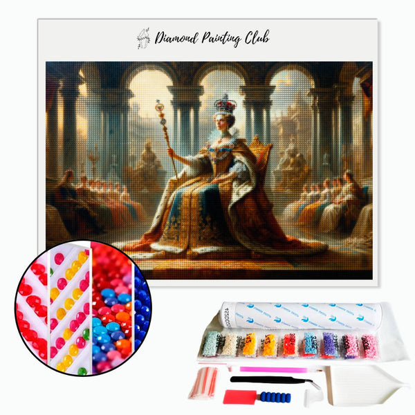 Diamond Painting Koningin van Engeland | Diamond-painting-club.nl