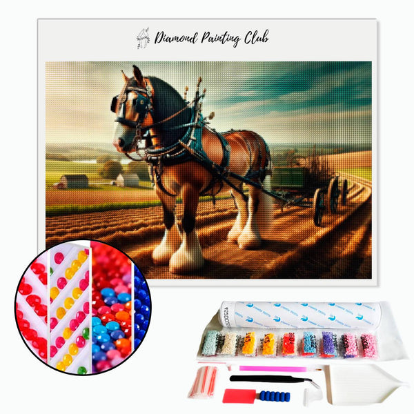 Diamond Painting Trekpaard | Diamond-painting-club.nl