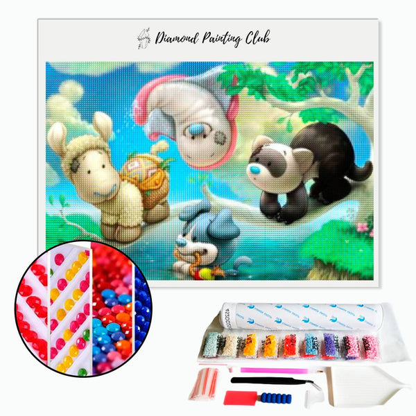 Diamond Painting Knuffeldieren | Diamond-painting-club.nl