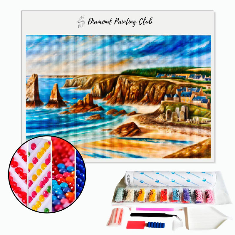 Diamond Painting Zee van Bretagne | Diamond-painting-club.nl