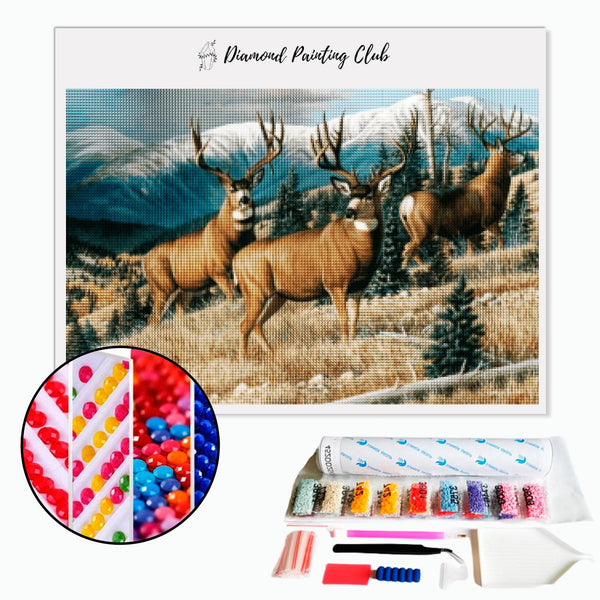 Diamond painting Wilde Herten | Diamond-painting-club.nl