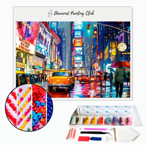 Diamond Painting Times Square Nacht | Diamond-painting-club.nl