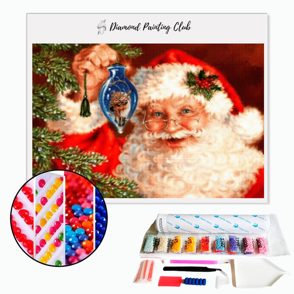 Diamond painting Kerstman | Diamond-painting-club.nl