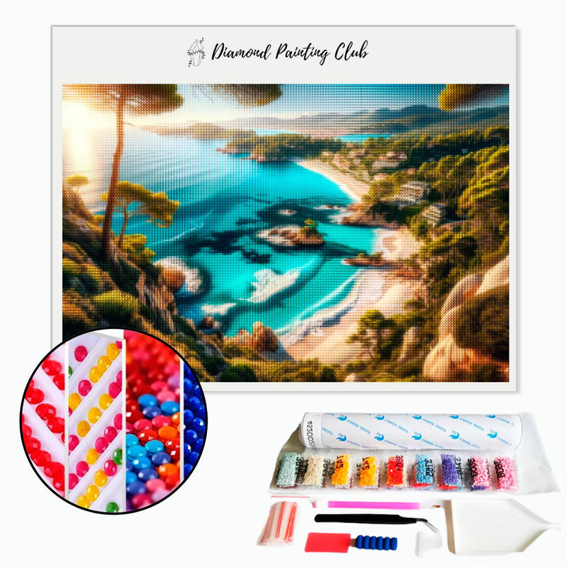 Diamond Painting Zuid-Franse Strand | Diamond-painting-club.nl