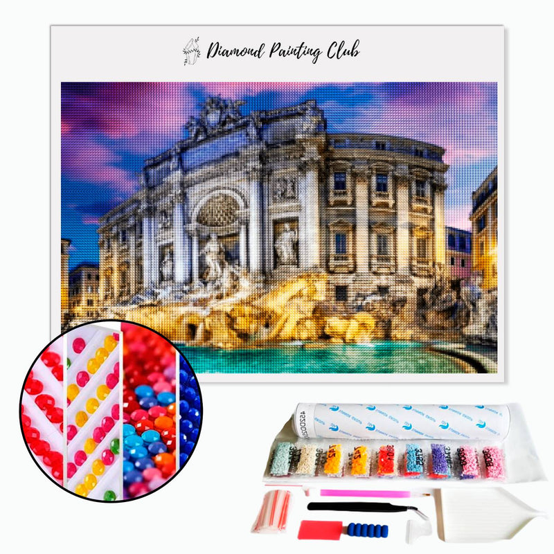 Diamond Painting Trevi Fontein | Diamond-painting-club.nl