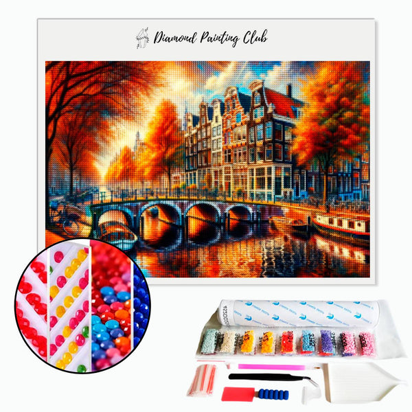 Diamond Painting Straat in Amsterdam | Diamond-painting-club.nl