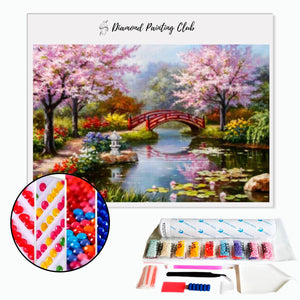 Diamond Painting Japanse Tuin | Diamond-painting-club.nl