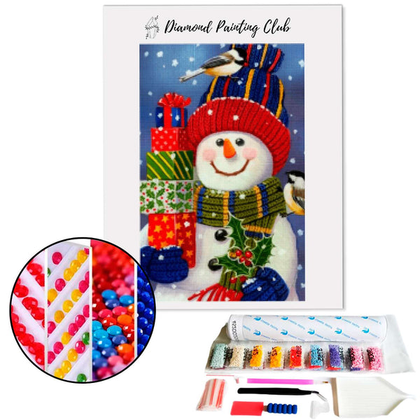 Diamond Painting Sneeuwman & Oudejaarsavond | Diamond-painting-club.nl