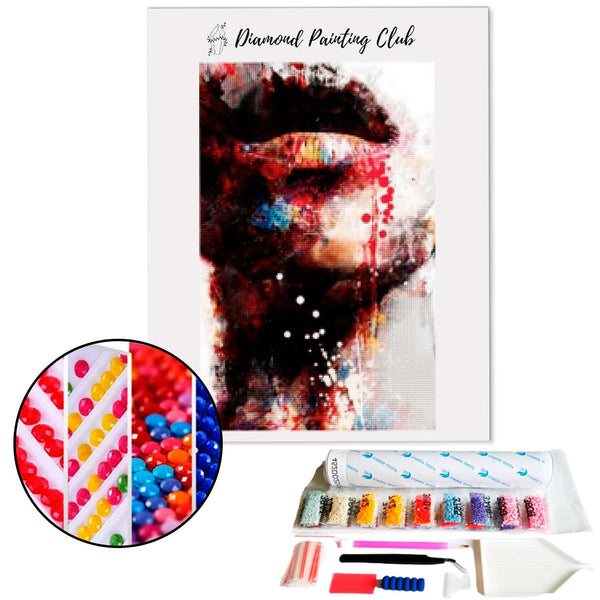 Diamond Painting Mond & Gezicht | Diamond-painting-club.nl