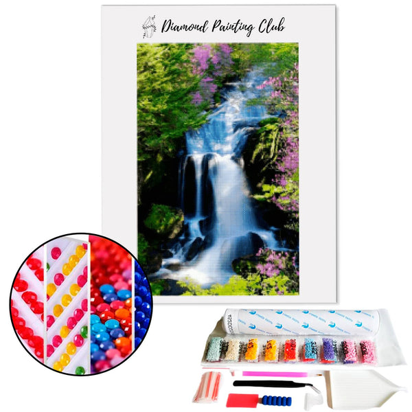 Diamond Painting Natuurlijke Waterval | Diamond-painting-club.nl