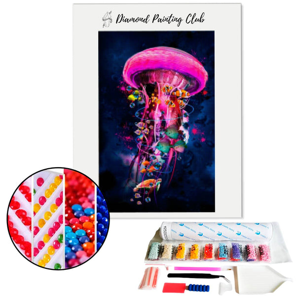 Diamond Painting Koraal Medusa | Diamond-painting-club.nl