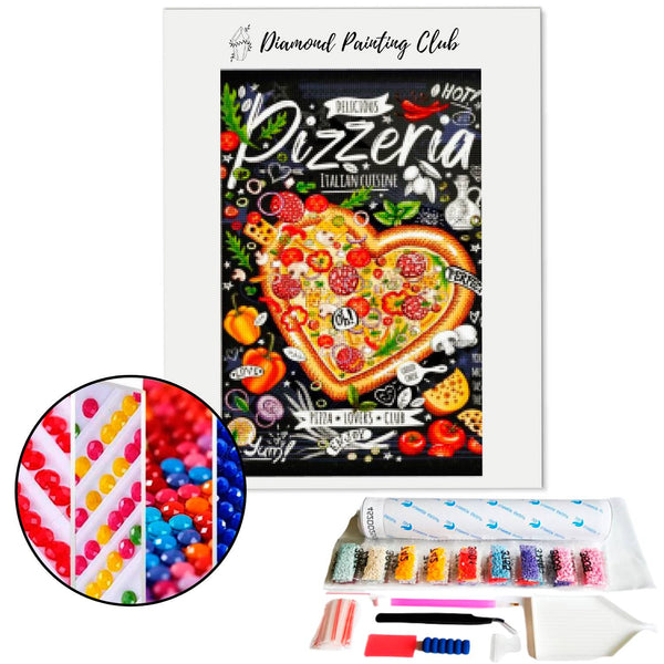 Diamond Painting Pizzeria | Diamond-painting-club.nl