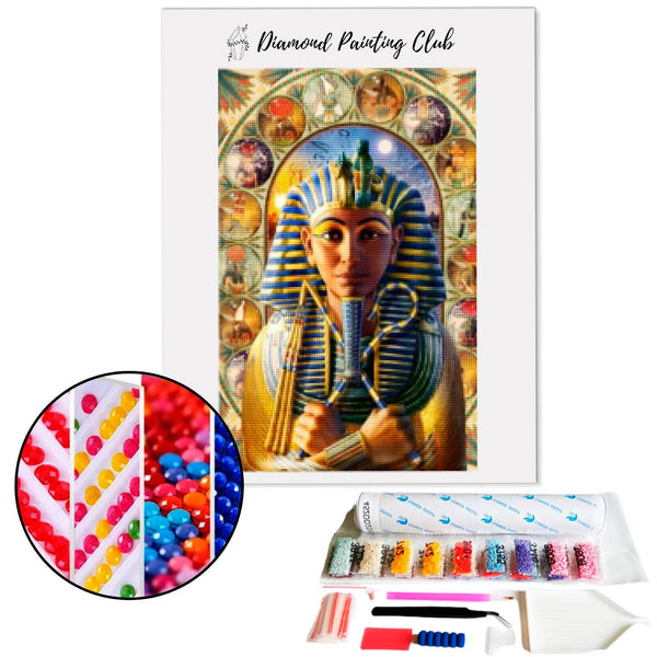 Diamond Painting Sarcophagus van de Farao | Diamond-painting-club.nl