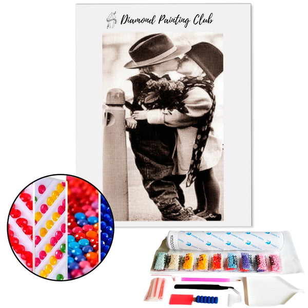 Diamond Painting Kinderen old school | Diamond-painting-club.nl