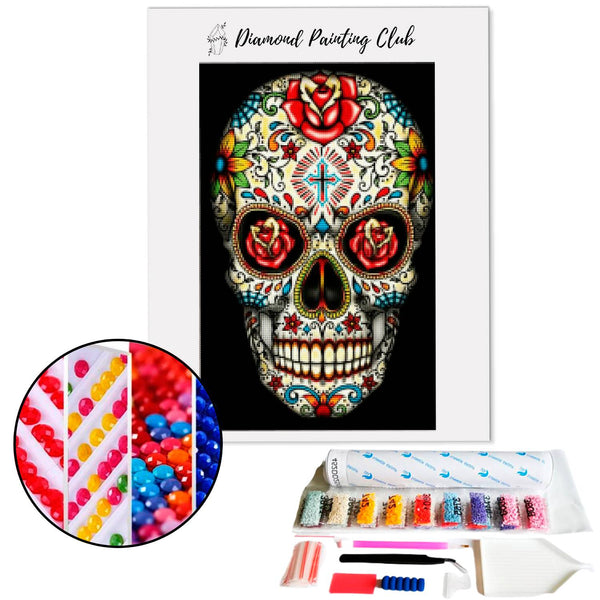 Diamond Painting Mexicaanse Schedel | Diamond-painting-club.nl