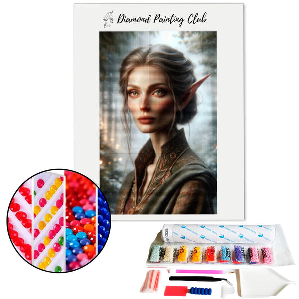 Diamond Painting Elfendame | Diamond-painting-club.nl