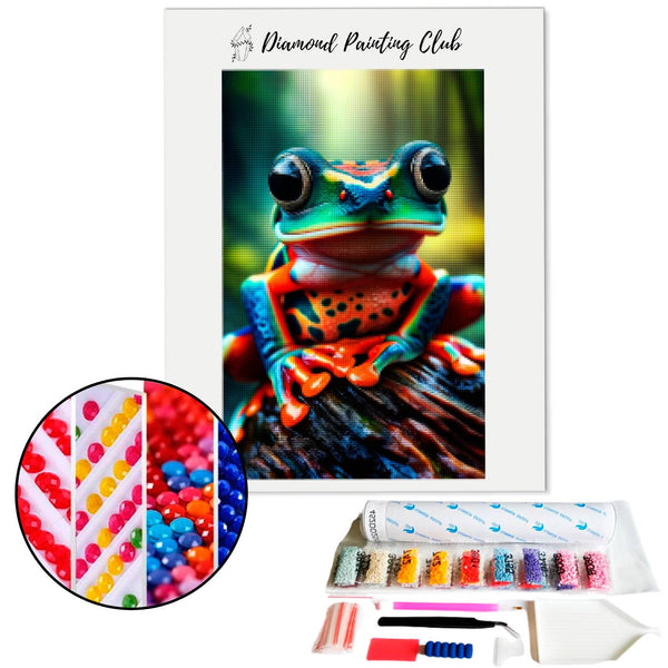 Diamond Painting Exotische Kikker | Diamond-painting-club.nl