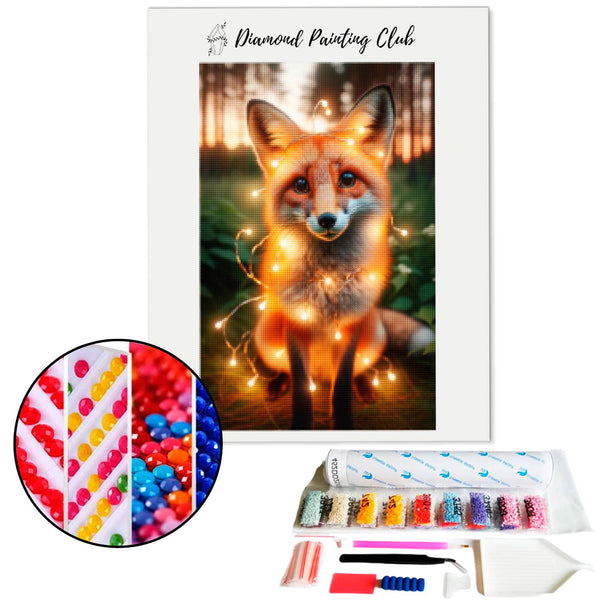 Diamond Painting Feestelijke Vos | Diamond-painting-club.nl