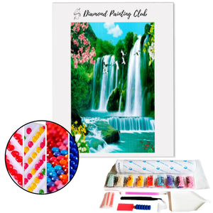 Diamond painting Paradijselijke waterval | Diamond-painting-club.nl