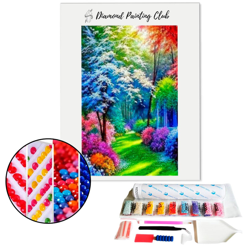 Diamond Painting Kleurrijk Bos | Diamond-painting-club.nl