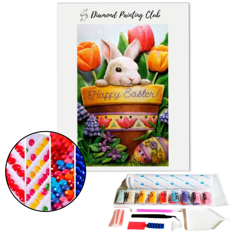 Diamond Painting Paashaas | Diamond-painting-club.nl