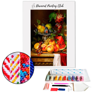 Diamond Painting Fruitschaal | Diamond-painting-club.nl