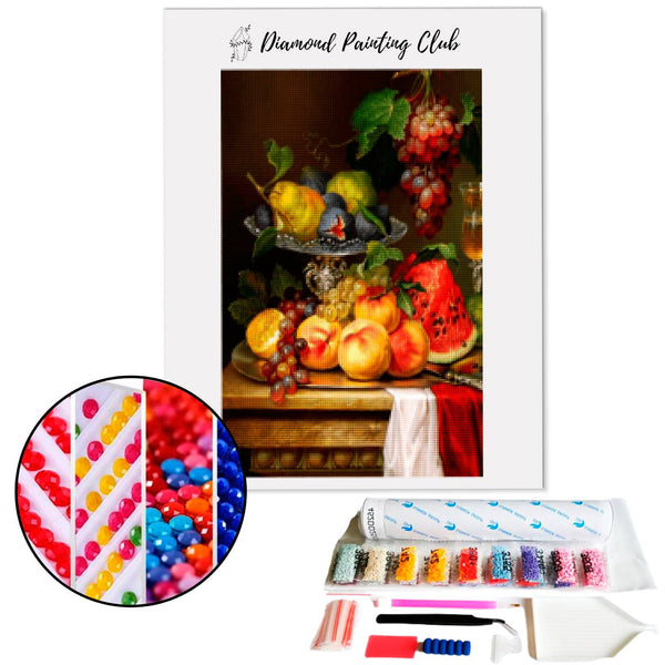 Diamond Painting Fruitschaal | Diamond-painting-club.nl